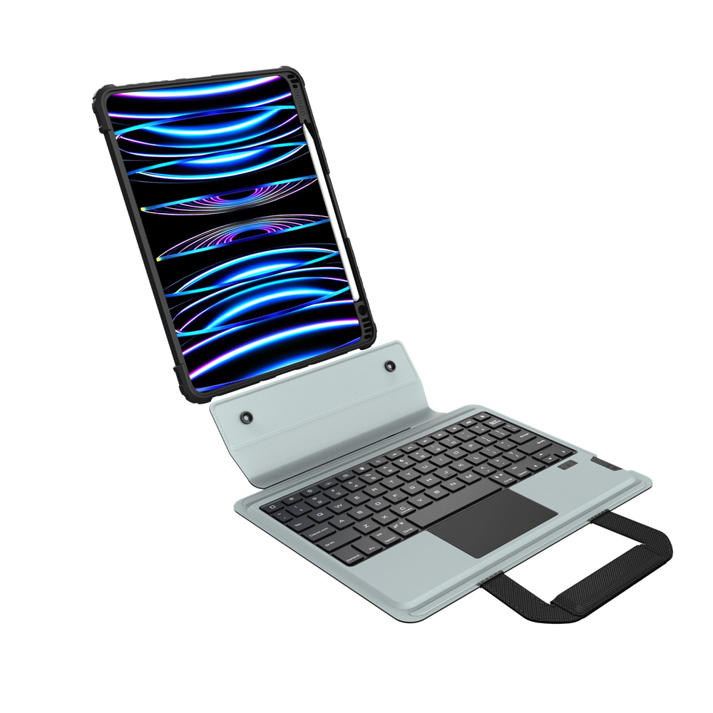 Nillkin Bumper GO Keyboard (Backlit Version) Apple iPad Air 4/5/10.9 2020/11 2024/ Pro 11 2020/2021/2022 dėklas planšetiniam kompiuteriui juodos spalvos