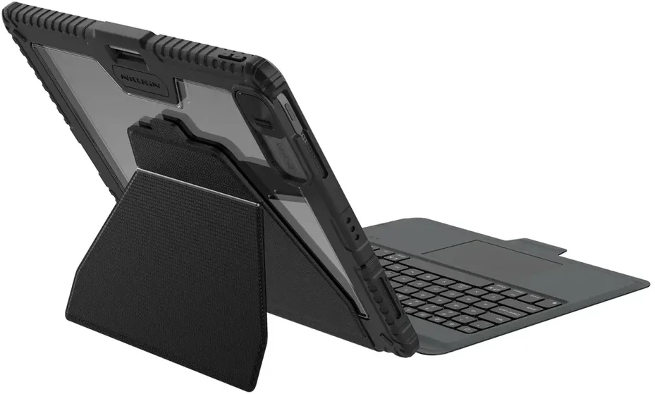 Nillkin Bumper Link Keyboard (Backlit Version) Apple iPad Pro 13 2024 dėklas planšetiniam kompiuteriui juodos spalvos