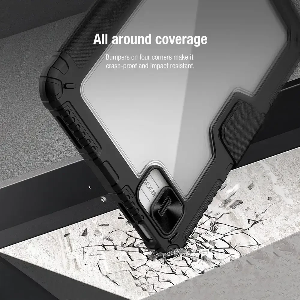 Nillkin Bumper PRO Protective Stand dėklas skirtas iPad 10.9 2022/11 2025 Sapphire Mėlyna
