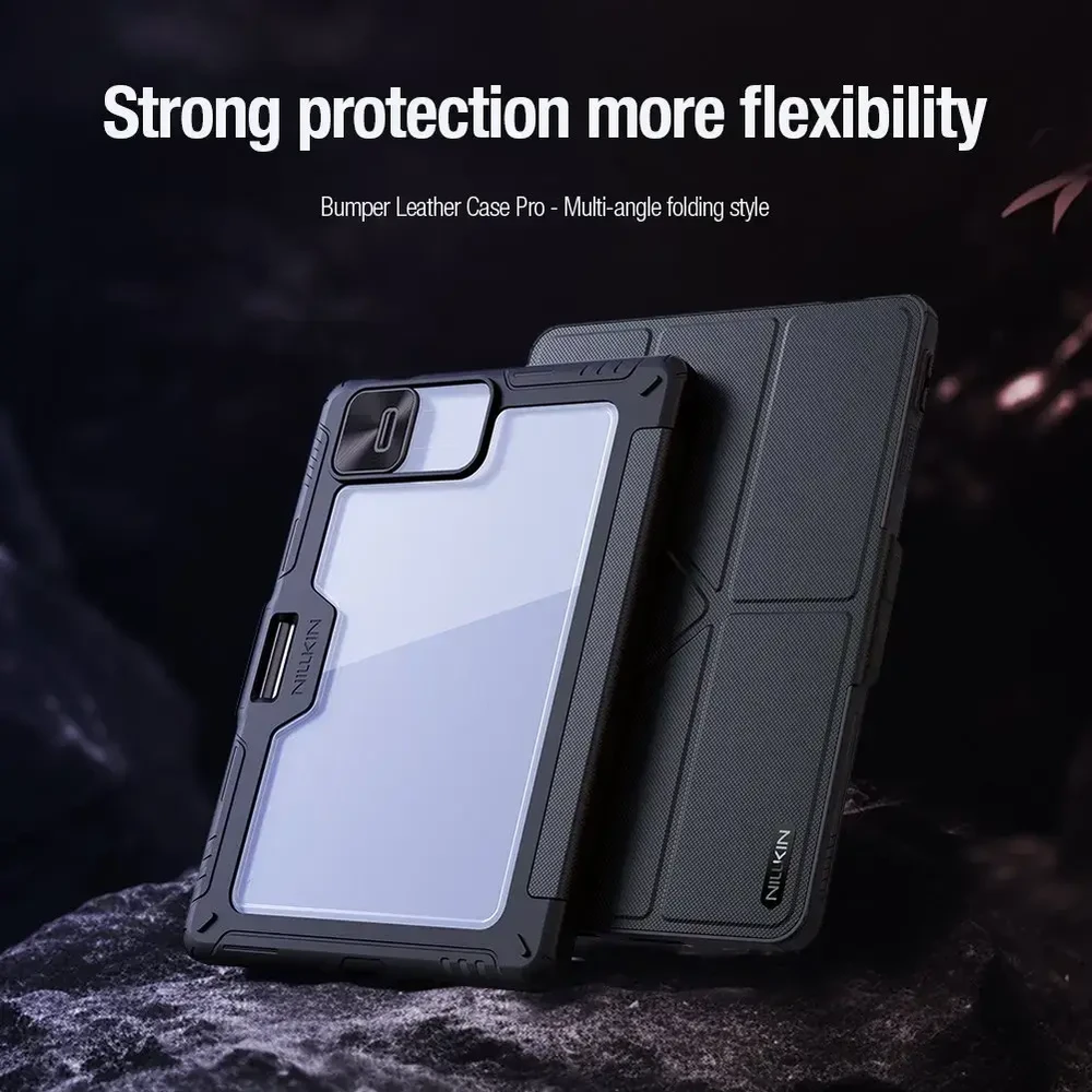 Nillkin Bumper PRO Protective Stand dėklas Multi-angle for Xiaomi Pad 8/8 Pro Juodas