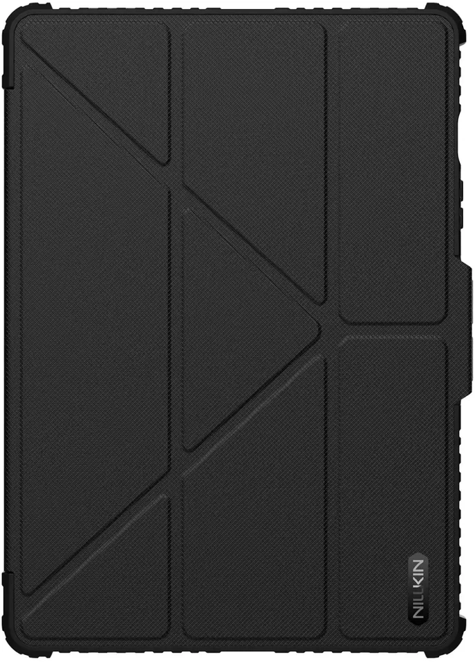 Nillkin Bumper PRO Protective Stand dėklas Multi-angle skirtas Samsung Galaxy Tab S10 FE juodos spalvos