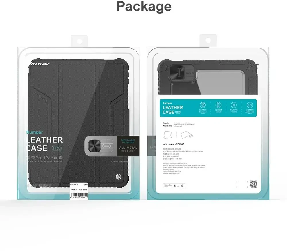 Nillkin Bumper PRO Protective Stand dėklas skirtas iPad 10.9 2022/11 2025 Sapphire Mėlyna