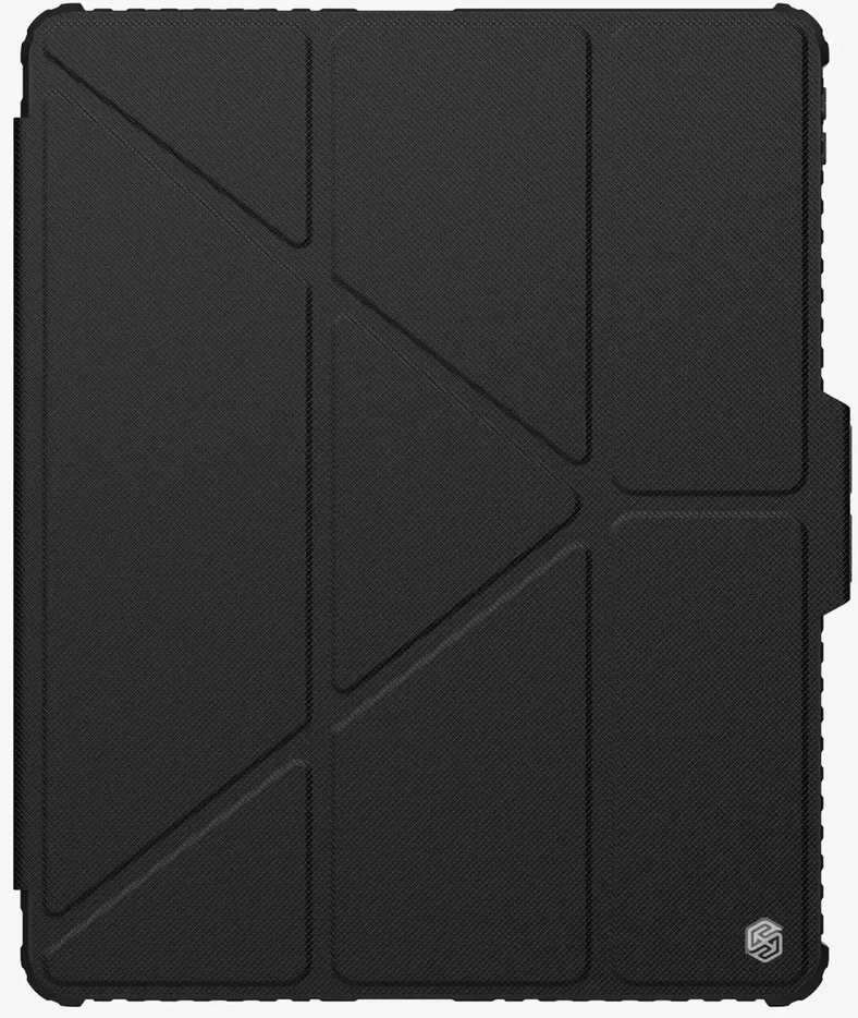 Nillkin Bumper PRO Protective Stand Multi-angle Apple iPad Pro 13 2024 dėklas planšetiniam kompiuteriui juodos spalvos
