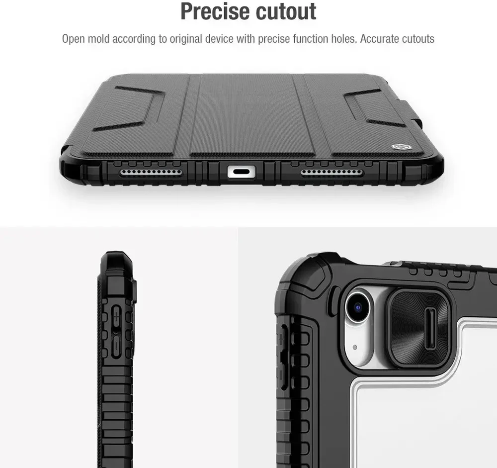 Nillkin Bumper PRO Protective Stand dėklas skirtas iPad 10.9 2022/11 2025 Sapphire Mėlyna