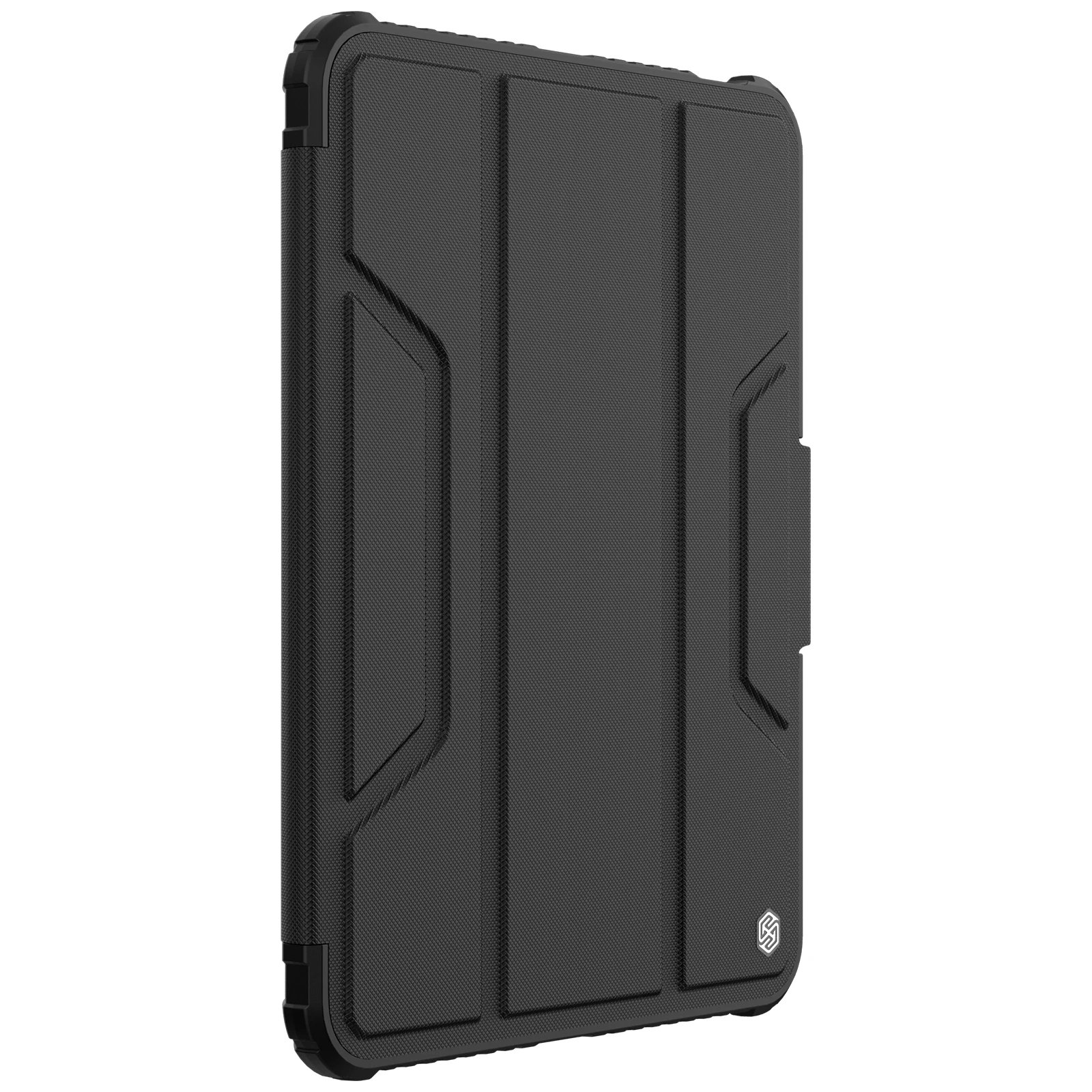 Nillkin Bumper PRO apsauginis stovo dėklas iPad 10.9 2022/11 2025 Juodas