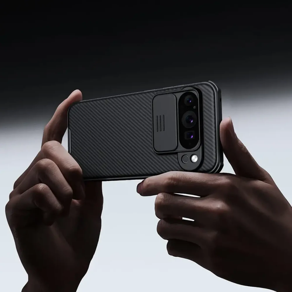Nillkin CamShield PRO Google Pixel 9 Pro dėklas telefonui juodos spalvos