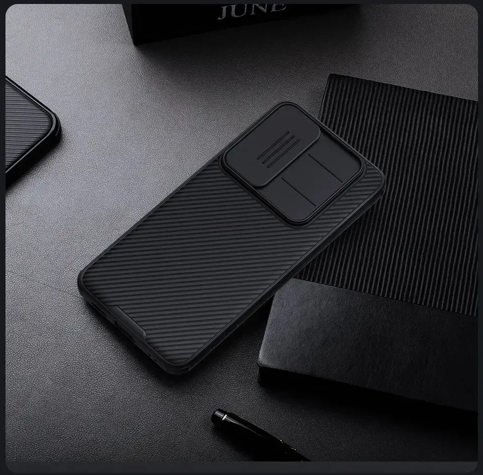 Nillkin CamShield PRO dėklas skirtas Samsung Galaxy S25 FE juodos spalvos