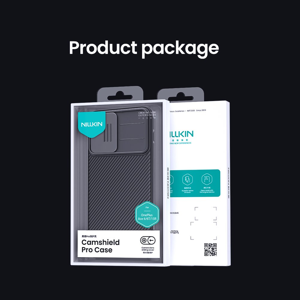 Nillkin CamShield PRO Hard dėklas skirtas OnePlus 15R juodos spalvos