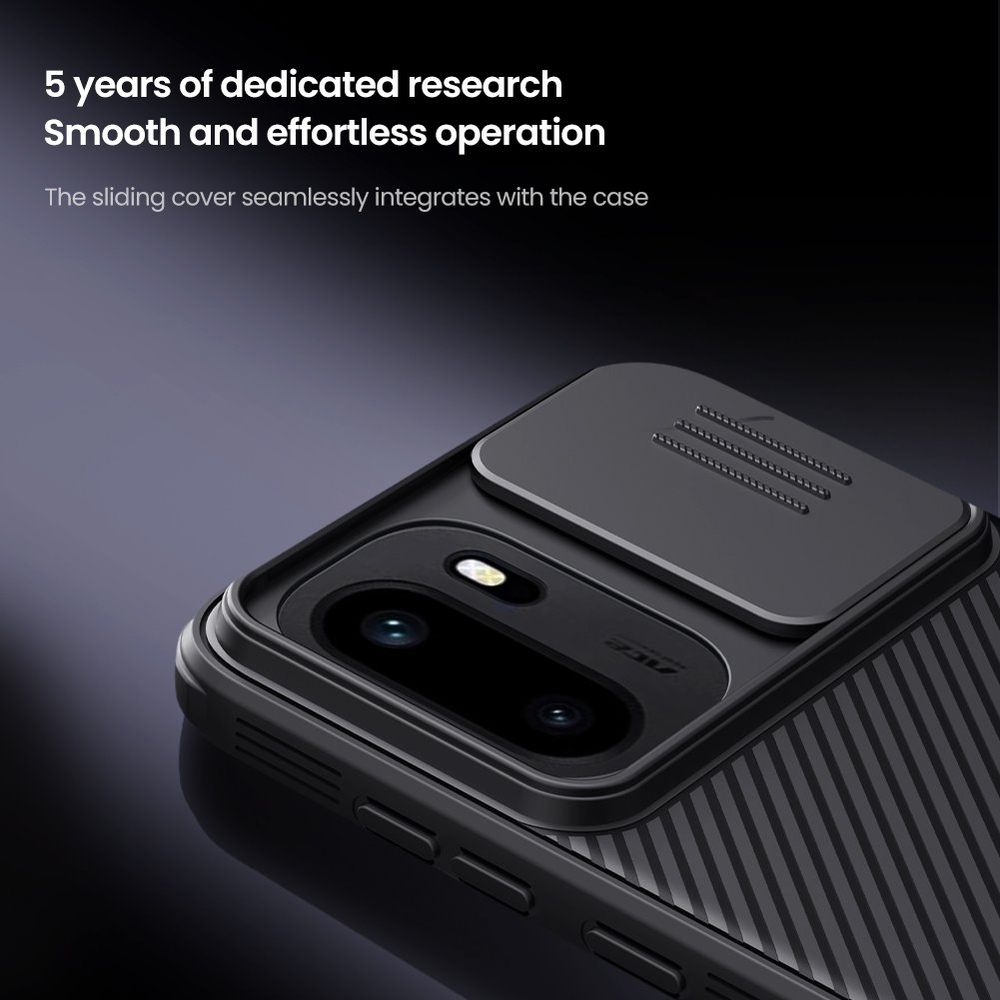Nillkin CamShield PRO Hard dėklas skirtas OnePlus 15R juodos spalvos