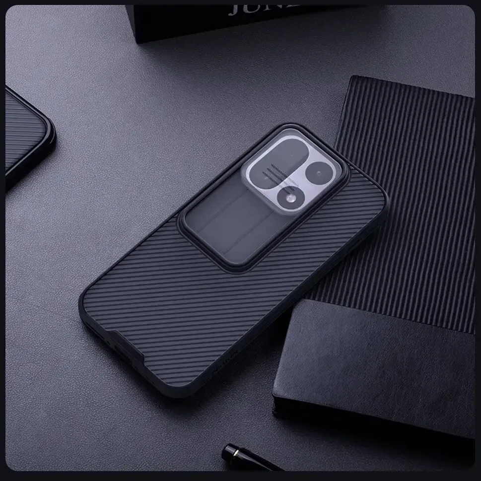 Nillkin CamShield PRO Hard dėklas telefonui OnePlus 15 Transparent Juodas