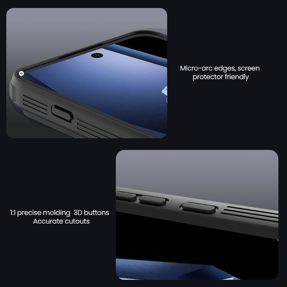 Nillkin CamShield PRO Hard dėklas skirtas OnePlus 15R juodos spalvos