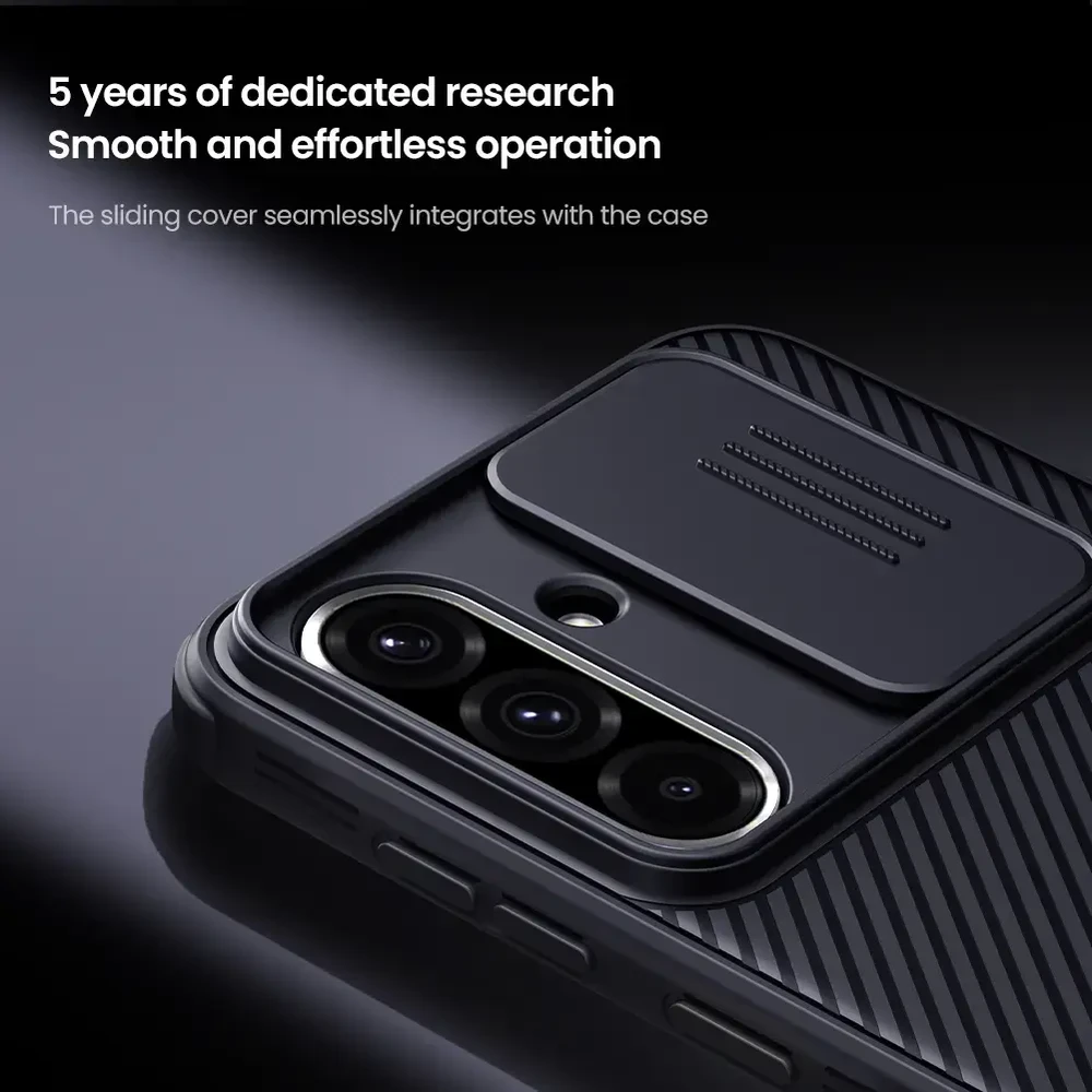Nillkin CamShield PRO Hard Case skirta Samsung Galaxy A36 5G dėklas telefonui juodos spalvos