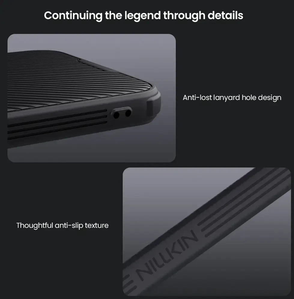 Nillkin CamShield PRO Hard Case skirta Samsung Galaxy A36 5G dėklas telefonui juodos spalvos