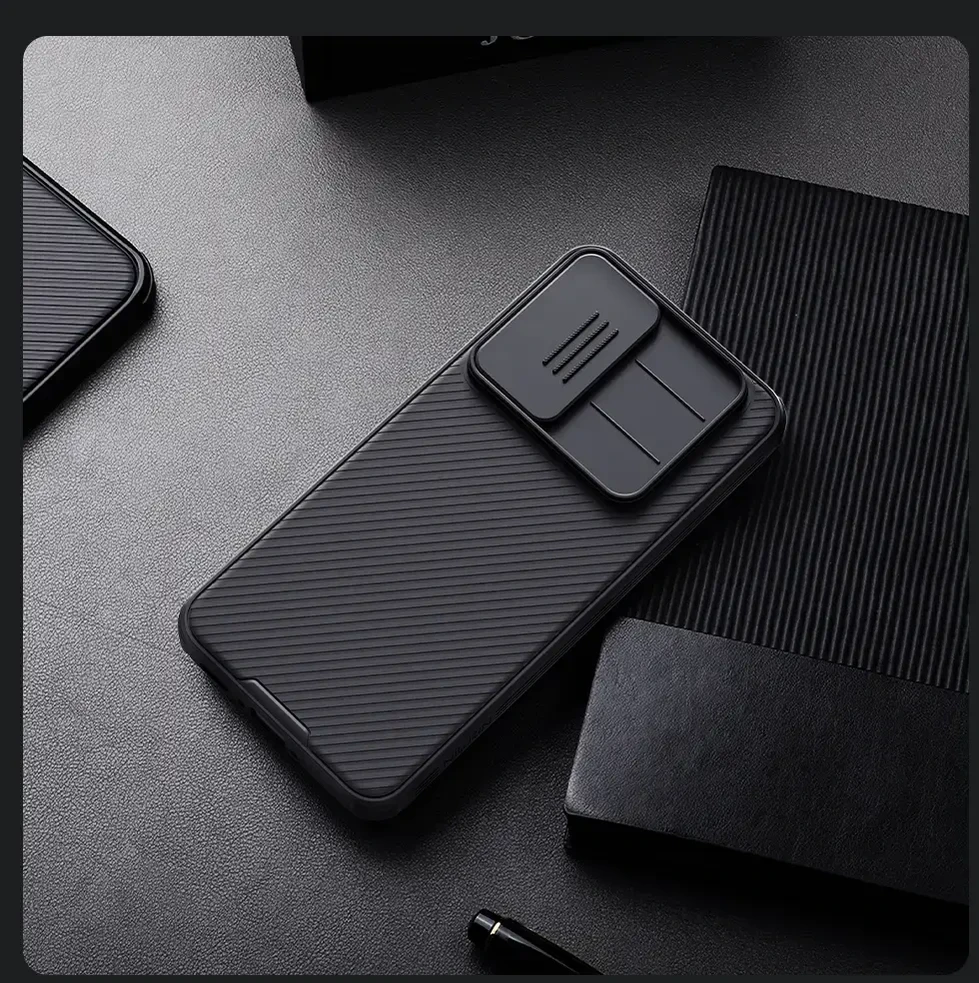 Nillkin CamShield PRO Hard Samsung Galaxy A56 5G dėklas telefonui juodos spalvos