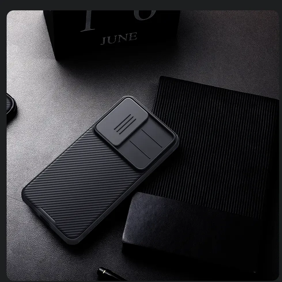 Nillkin CamShield PRO Hard Samsung Galaxy S25 Plus dėklas telefonui juodos spalvos