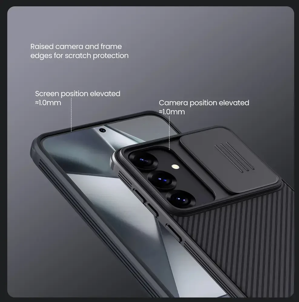 Nillkin CamShield PRO Hard Samsung Galaxy S25 Plus dėklas telefonui juodos spalvos