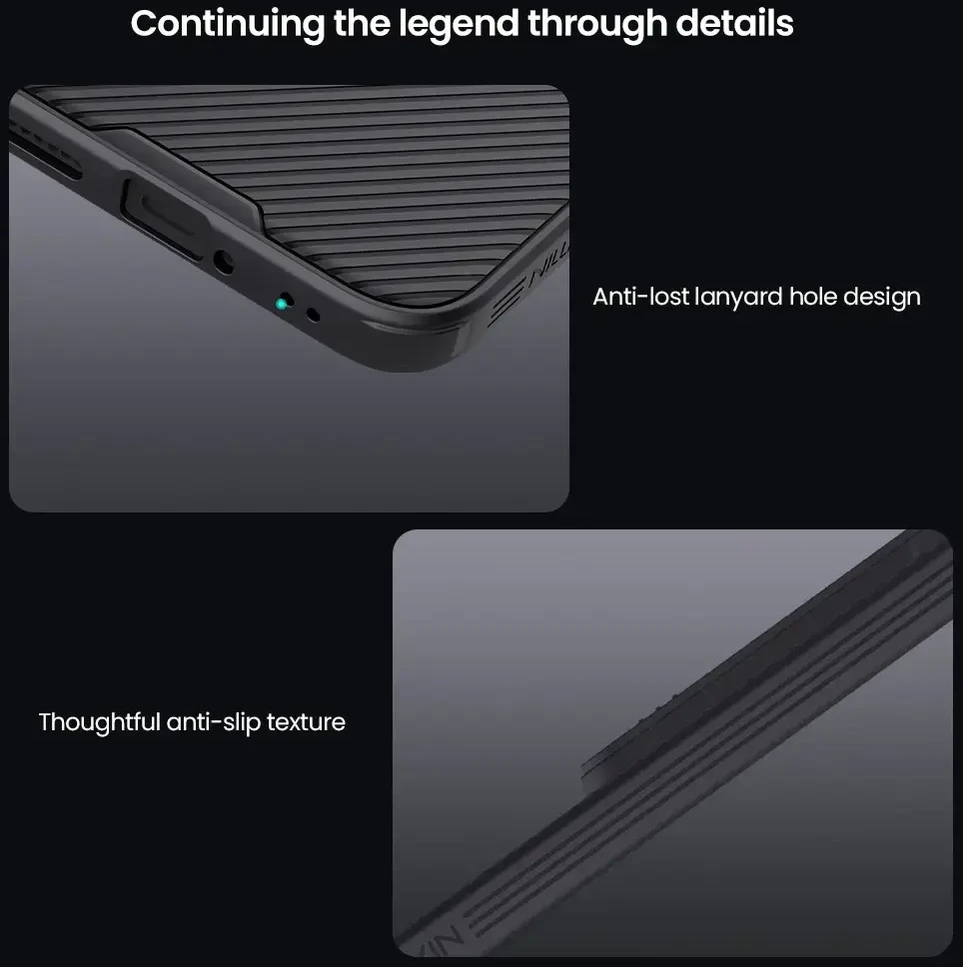 Nillkin CamShield PRO Hard dėklas skirtas Xiaomi 15T Pro juodos spalvos