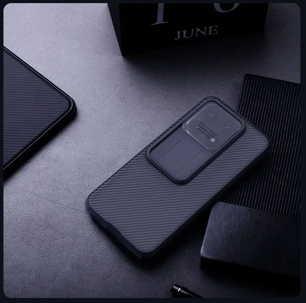 Nillkin CamShield PRO Hard dėklas skirtas Xiaomi 15T Transparent juodos spalvos