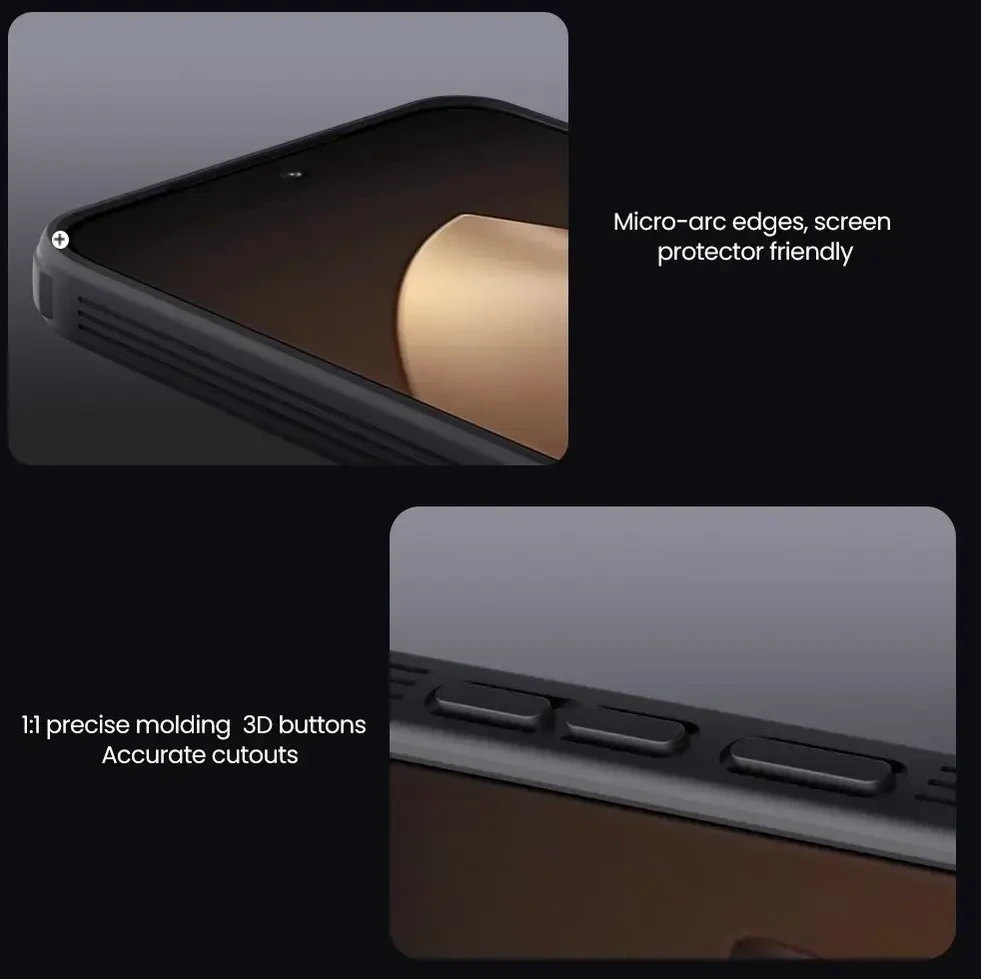 Nillkin CamShield PRO Hard dėklas skirtas Xiaomi 15T Pro juodos spalvos