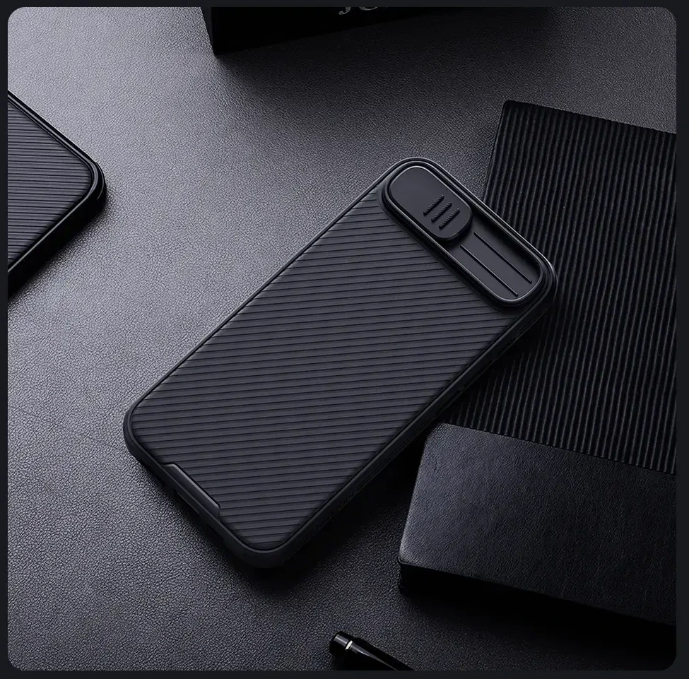 Nillkin CamShield PRO Hard Apple iPhone 16e dėklas telefonui juodos spalvos
