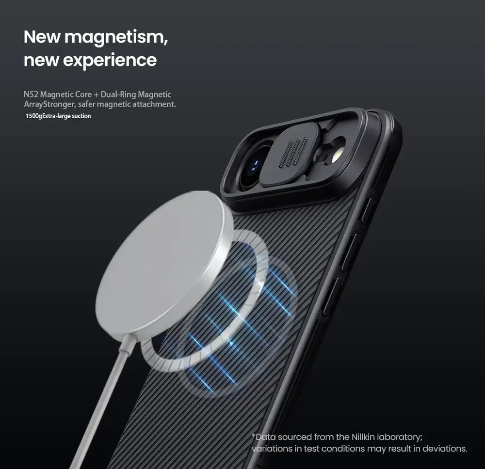 Nillkin CamShield PRO Magnetic Hard dėklas skirtas Apple iPhone Air juodos spalvos