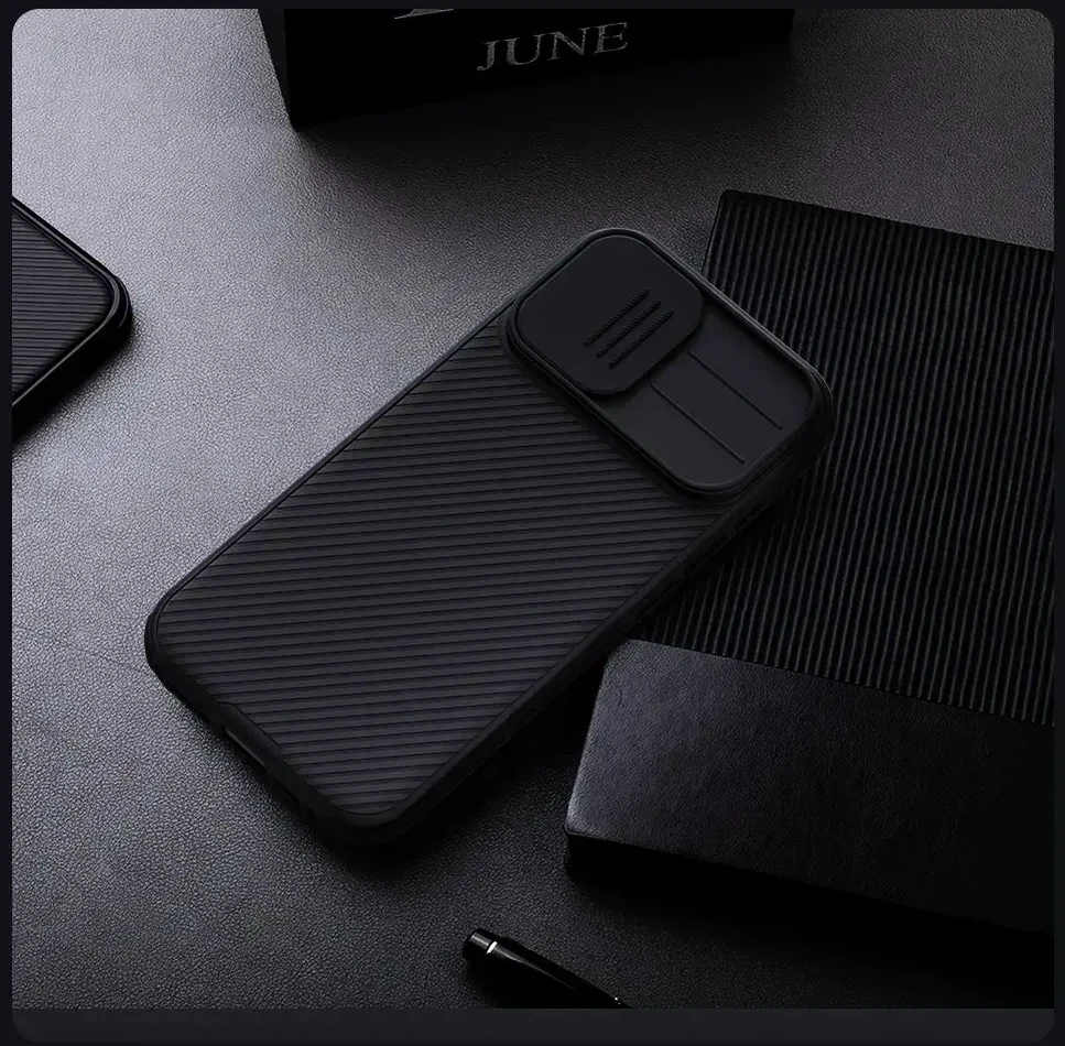 Nillkin CamShield PRO Magnetic Hard dėklas skirtas Apple iPhone 17 juodos spalvos