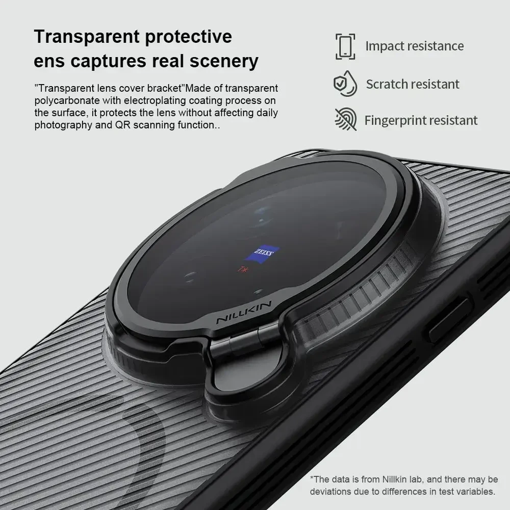 Nillkin CamShield Prop Magnetic dėklas skirtas Vivo X300 Pro Transparent juodos spalvos