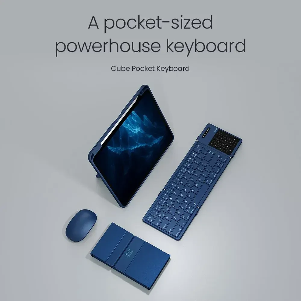 Nillkin Cube Pocket Klaviatūra Mėlyna