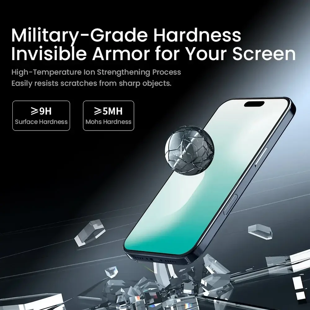 Nillkin Apsauginis stiklas 0.2mm H+ PRO 2.5D skirtas iPhone 17 Pro (su aplikatoriumi)