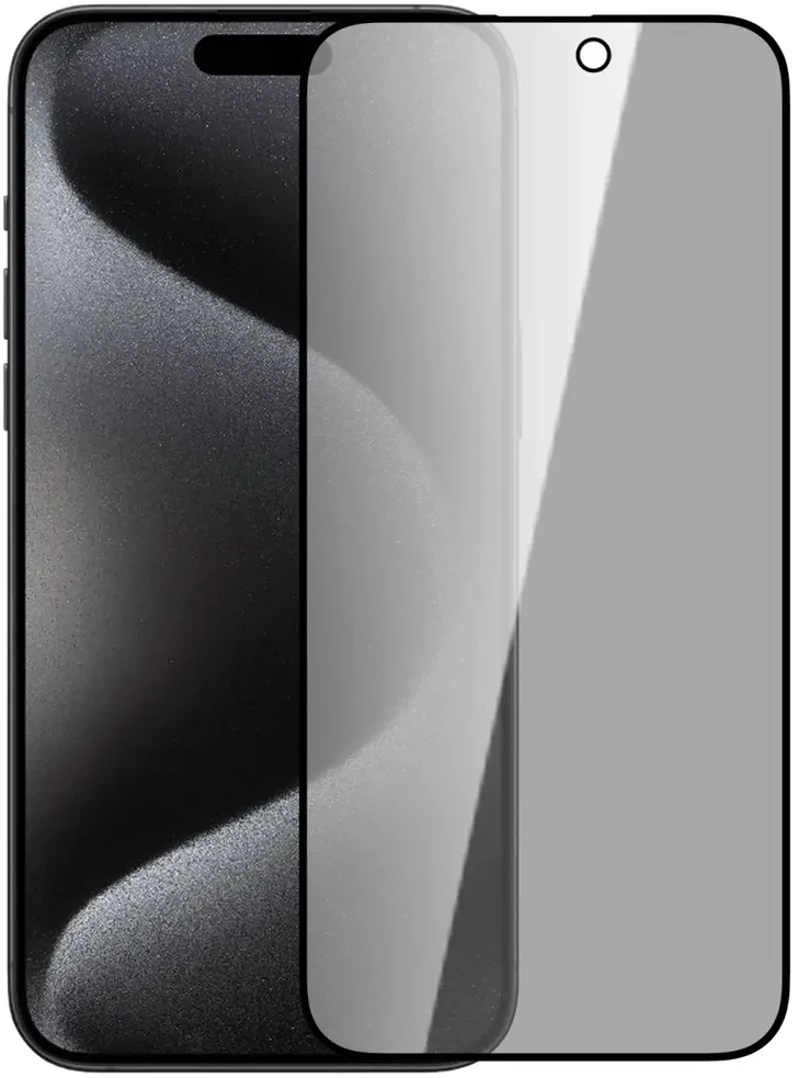 Nillkin apsauginis stiklas 0.33mm Guardian 2.5D skirtas Apple iPhone 15 Pro Max juodos spalvos