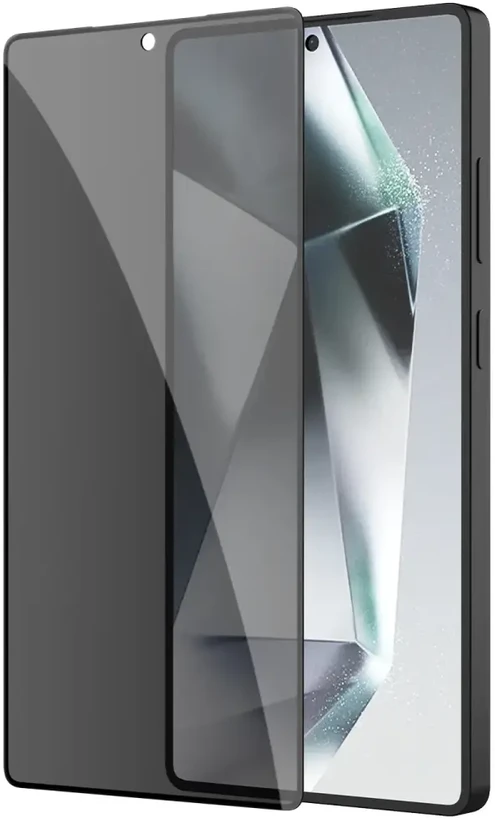 Nillkin Guardian grūdintas stiklas telefonui Samsung Galaxy S25 Ultra juodas su aplikatoriumi