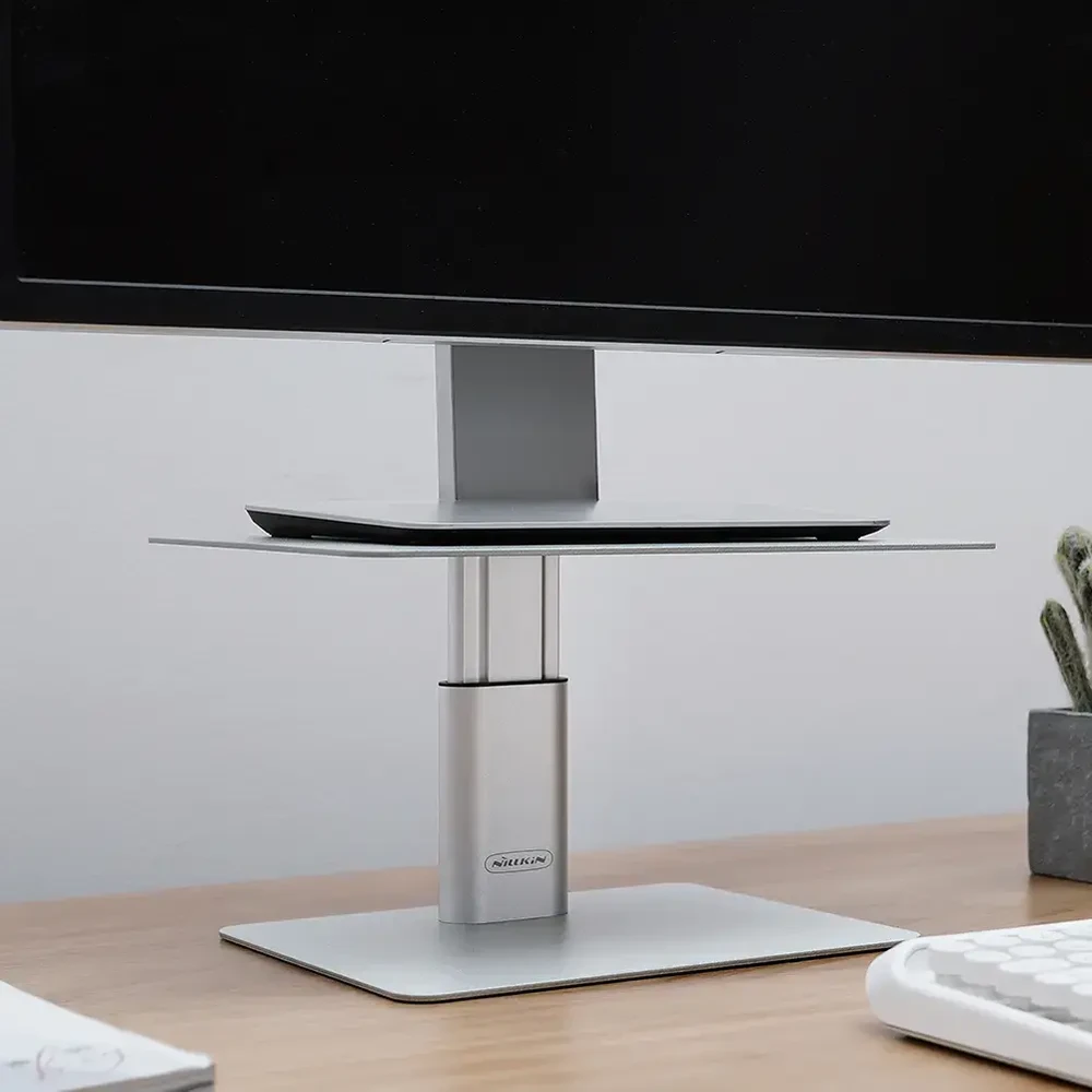 Laikiklis Nillkin HighDesk Adjustable monitoriaus stovas sidabrinės spalvos