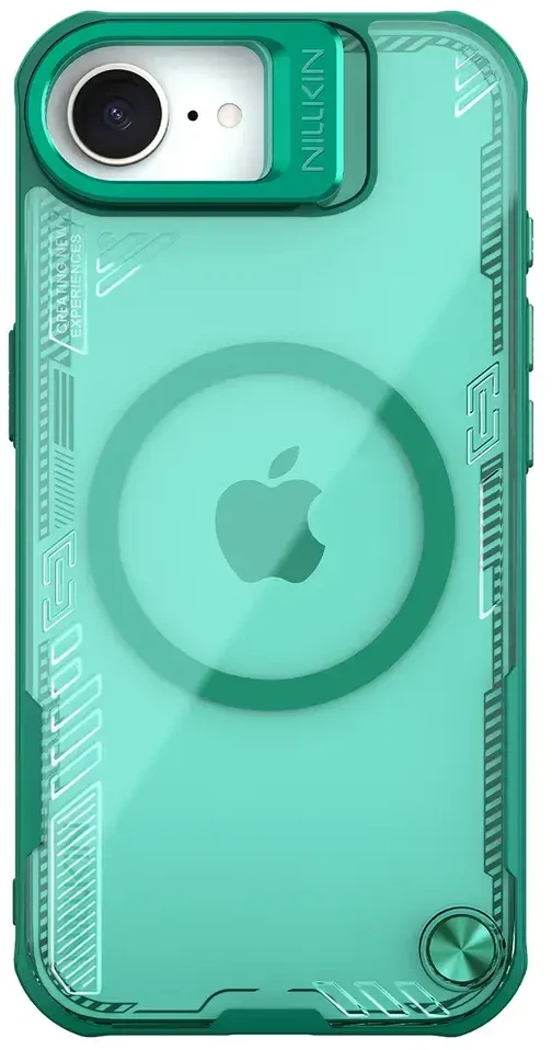 Nillkin Iceblade Prop Magnetic dėklas su Stand skirtas Apple iPhone 16e – žalios spalvos