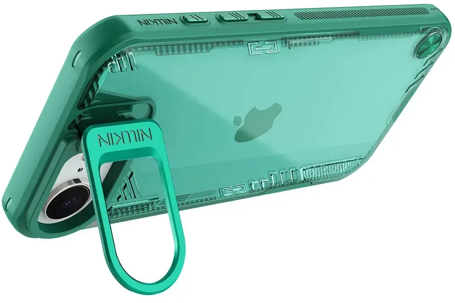 Nillkin Iceblade Prop dėklas su Stand skirtas Apple iPhone 16e – žalios spalvos