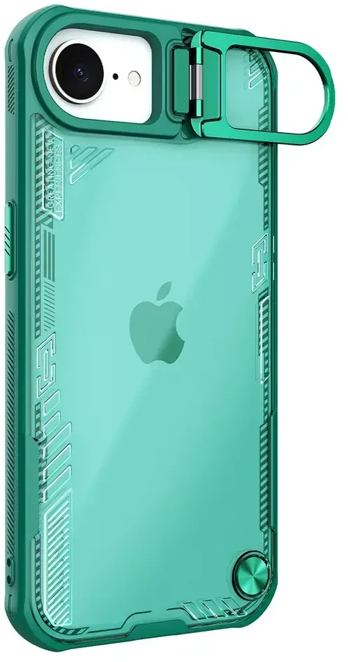 Nillkin Iceblade Prop dėklas su Stand skirtas Apple iPhone 16e – žalios spalvos