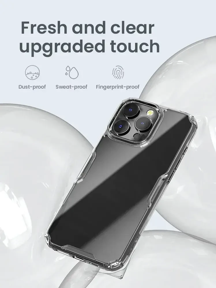 Dėklas NILLKIN NATURE PRO IPHONE 16 PRO MAX 6.9 SKAIDRUS