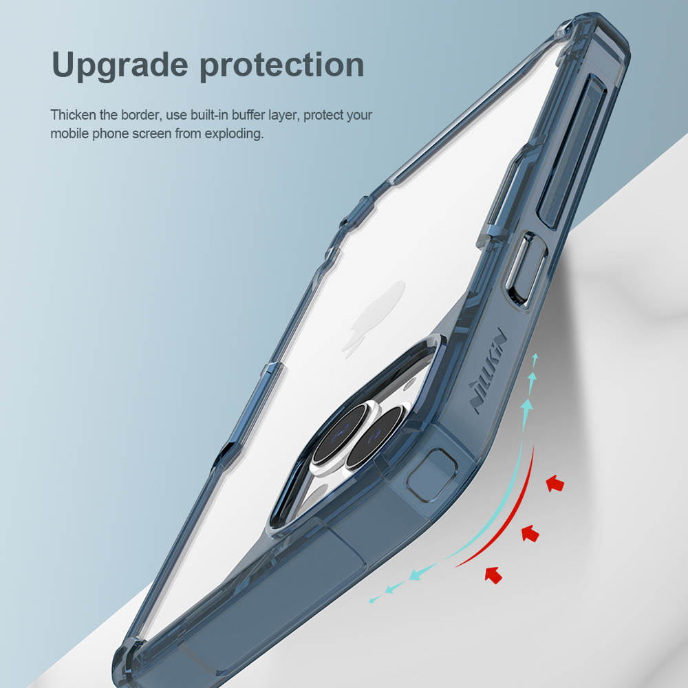 Nillkin Nature TPU Pro dėklas, skirtas Apple iPhone 13 (mėlynas)
