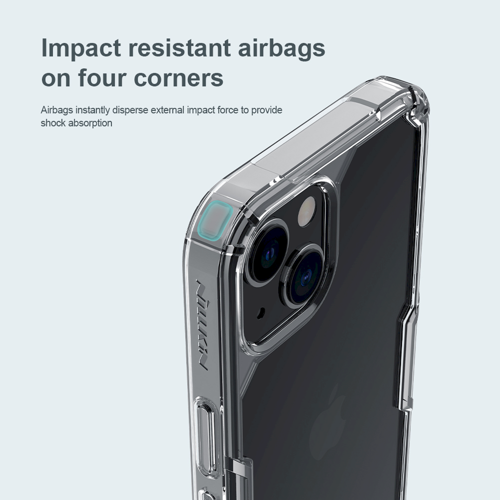 Nillkin Nature TPU Pro dėklas, skirtas Apple iPhone 13 (mėlynas)
