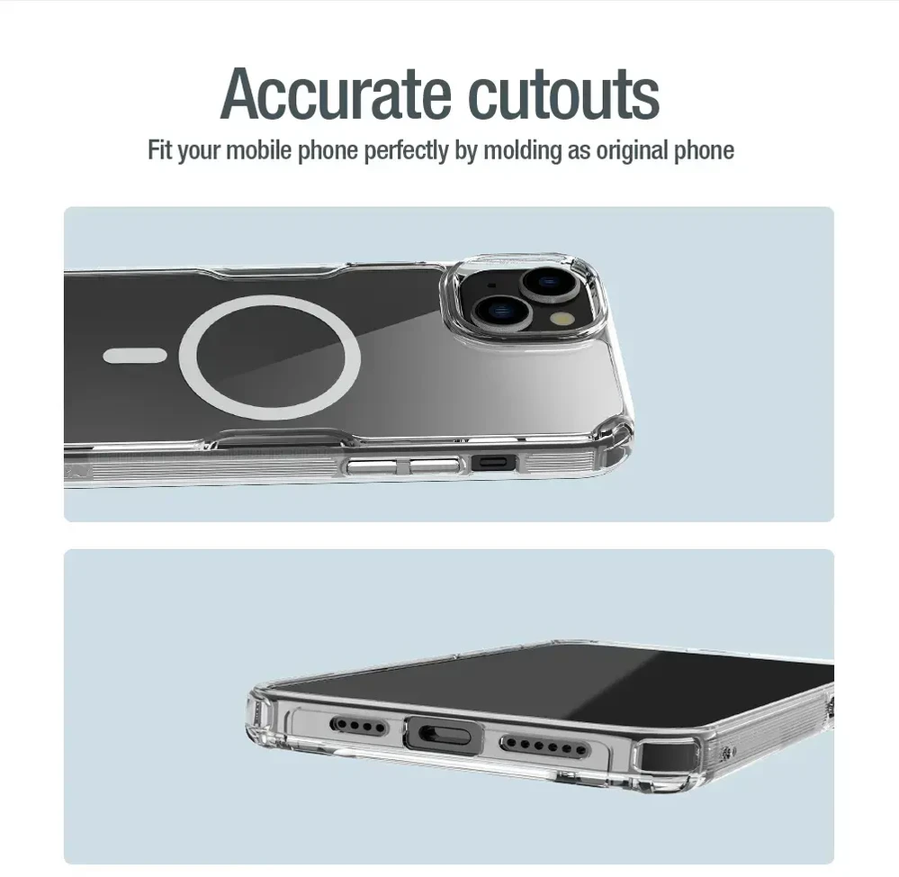 NILLKIN NATURE PRO MAGNETINIS DĖKLAS IPHONE 15 PLUS (6.7) SKAIDRUS
