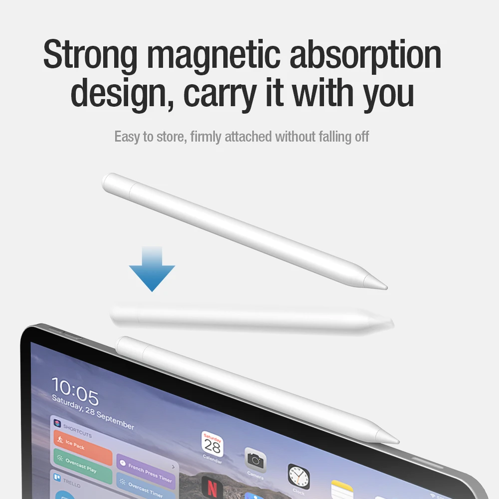 Nillkin Stylus iSketch S3 skirtas Apple iPad baltos spalvos