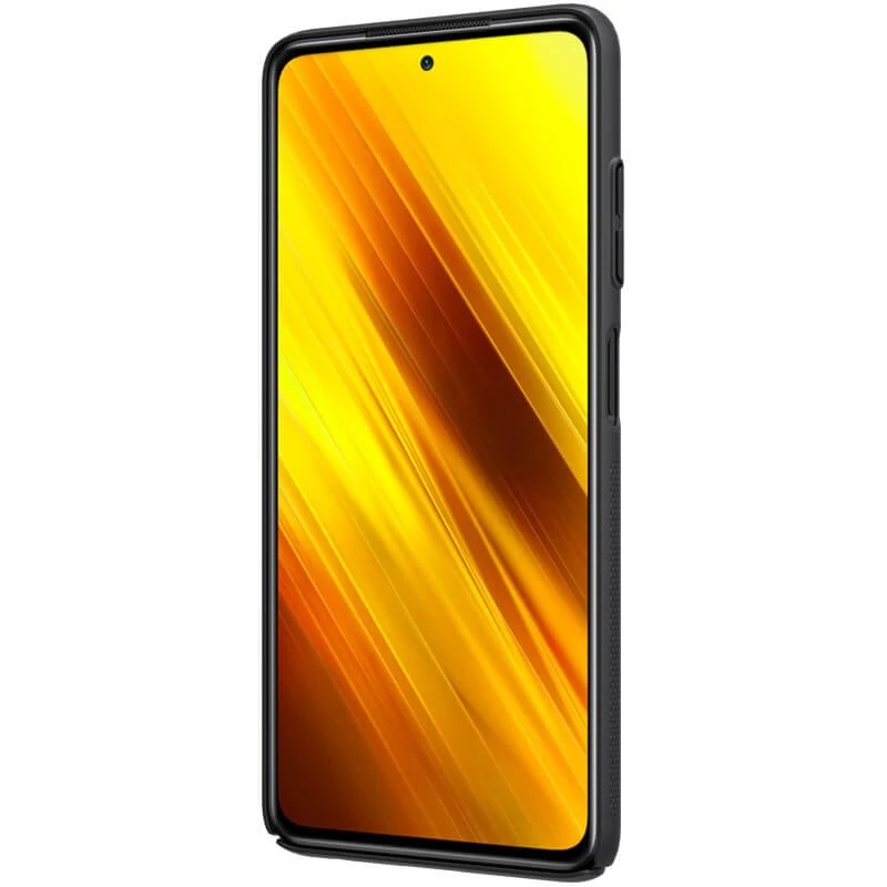 Dėklas Nillkin Frosted Shield, skirtas Xiaomi POCO X3 juodas