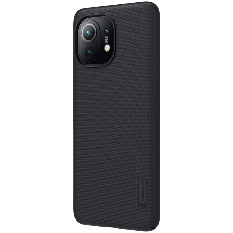 Dėklas NILLKIN SUPER FROSTED SHIELD CASE + STAND XIAOMI MI 11 Juodas
