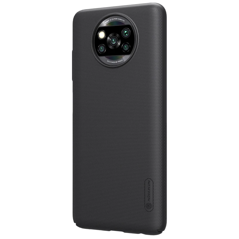 Dėklas Nillkin Frosted Shield, skirtas Xiaomi POCO X3 juodas