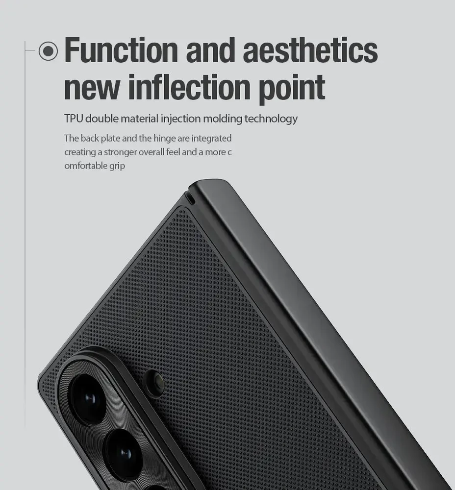 Nillkin Super Frosted FOLD Back dėklas skirtas Samsung Galaxy Z Fold 7 juodos spalvos