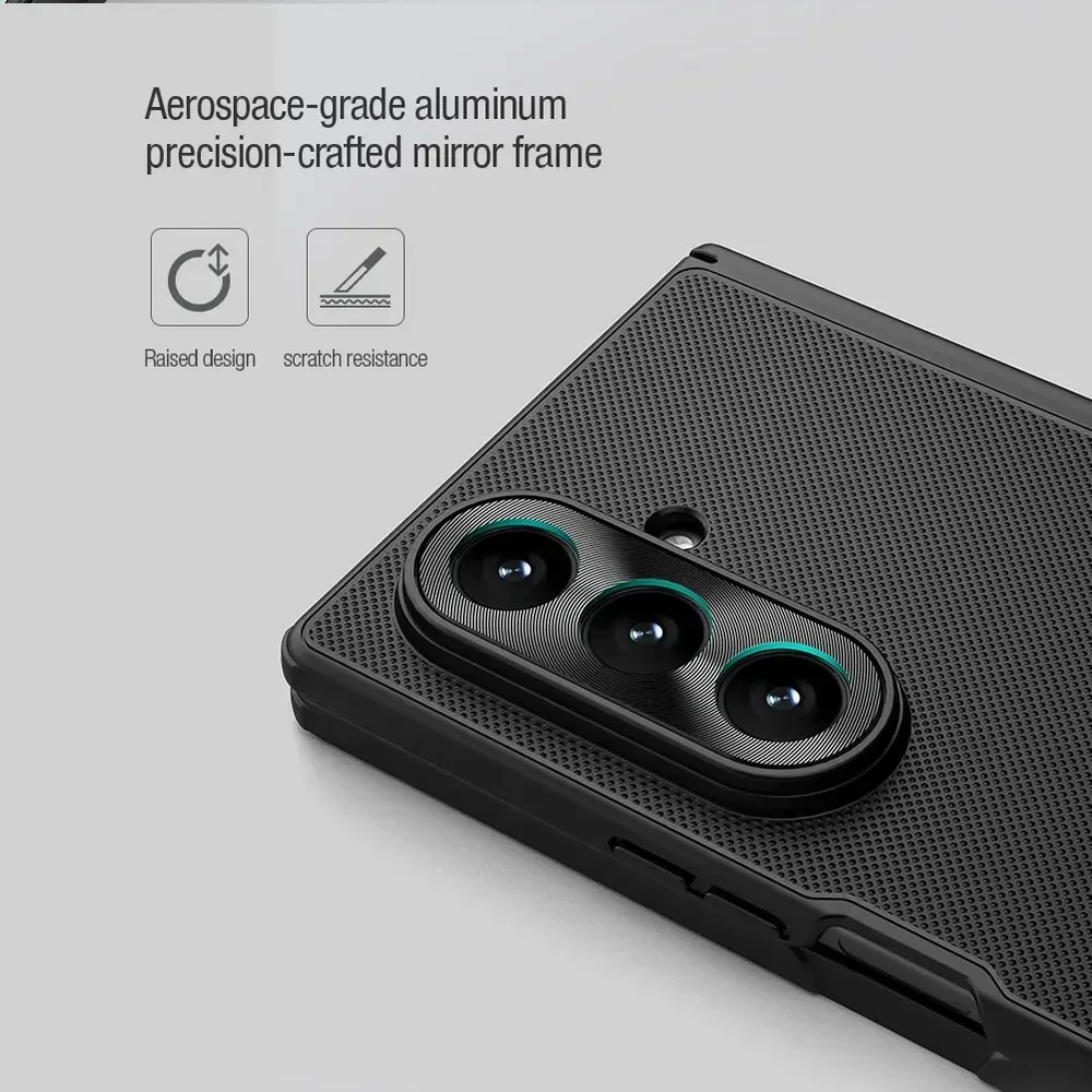 Nillkin Super Frosted FOLD Back dėklas skirtas Samsung Galaxy Z Fold 7 juodos spalvos