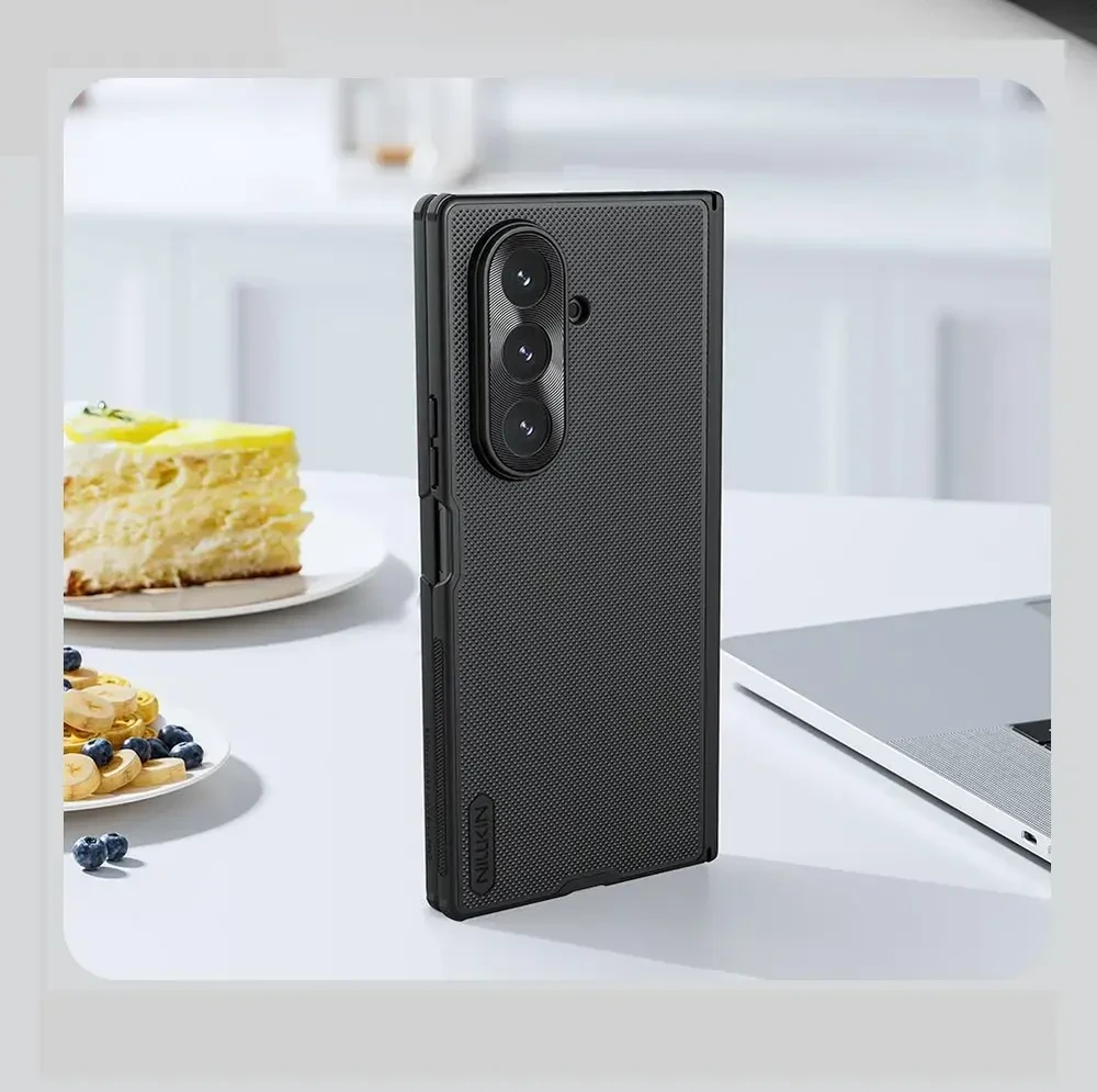 Nillkin Super Frosted FOLD Back dėklas skirtas Samsung Galaxy Z Fold 7 juodos spalvos
