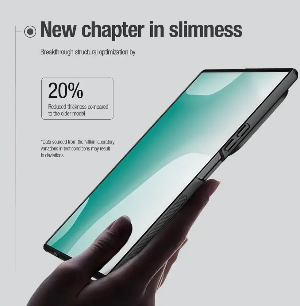 Nillkin Super Frosted FOLD Back dėklas skirtas Samsung Galaxy Z Fold 7 juodos spalvos