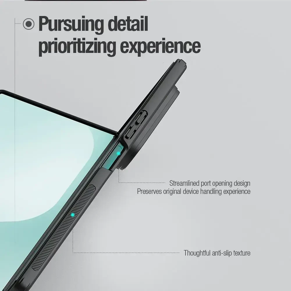 Nillkin Super Frosted FOLD Back dėklas skirtas Samsung Galaxy Z Fold 7 juodos spalvos