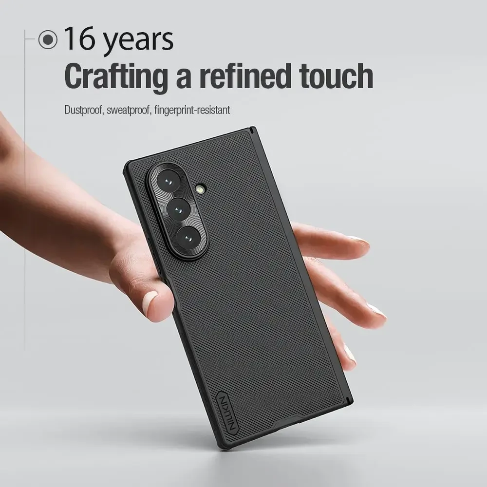 Nillkin Super Frosted FOLD Back dėklas skirtas Samsung Galaxy Z Fold 7 juodos spalvos