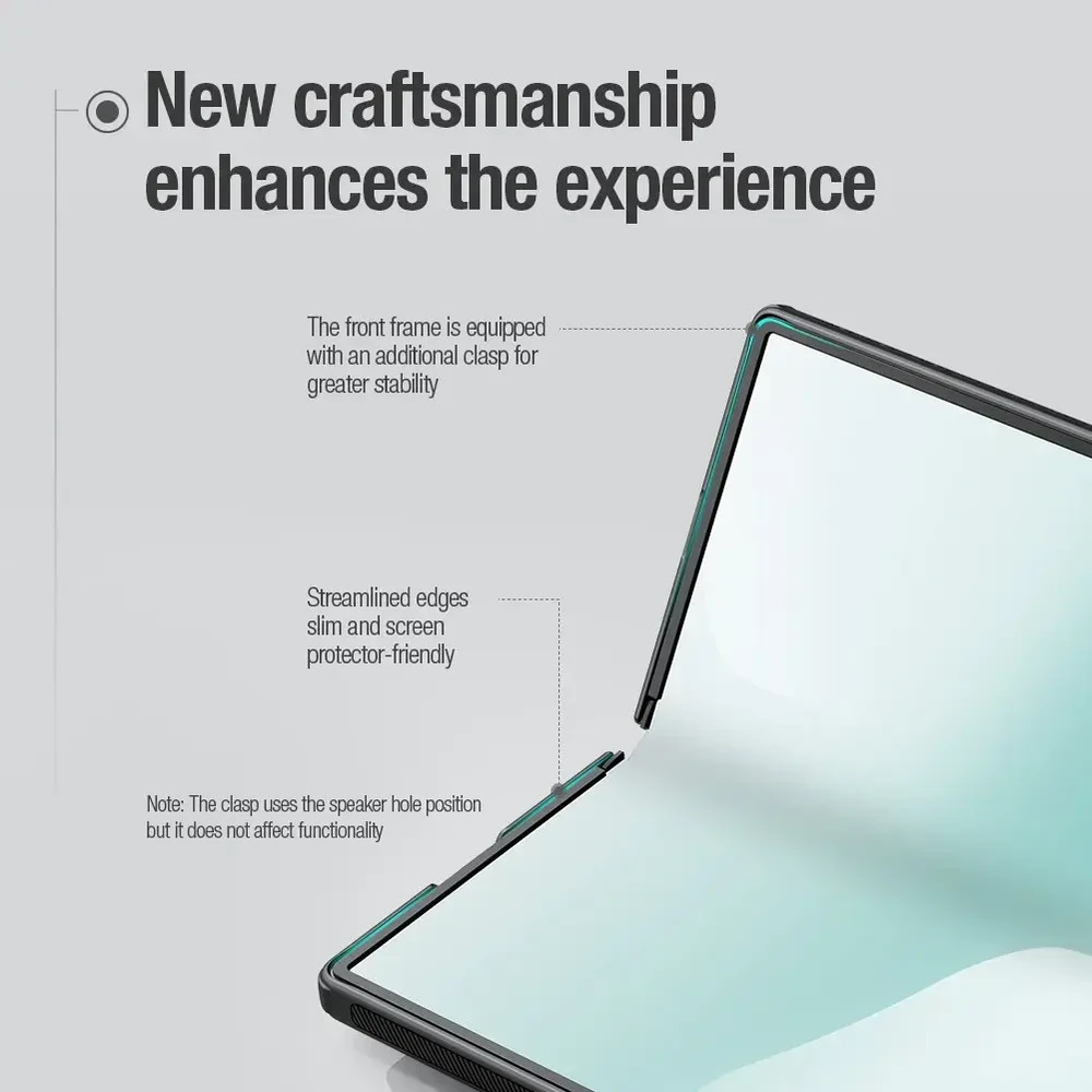 Nillkin Super Frosted FOLD Back dėklas skirtas Samsung Galaxy Z Fold 7 juodos spalvos